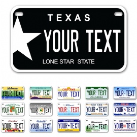 Custom License Plates  Personalized Plates for Front of Car Vanity Plate 6x12 Inch - Size Rust-Free Metal