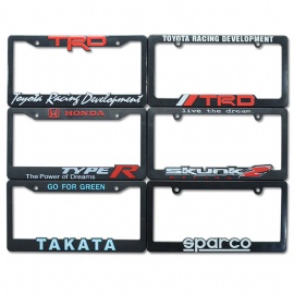 Custom Factory  Plastic ABS High Quality US Standard Custom License Plate Frame For Promotion