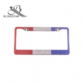 1 pack flag rhinestone license plate frames license plate frames