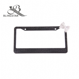 Bow cute license plate frame