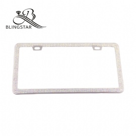 2 packs 2-3 rows rhinestone license plate frames license plate frame custom