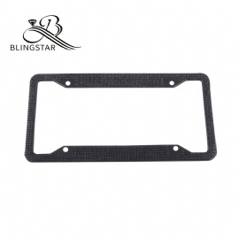 4-6 rows 2 packs black license plate frame car license plate frame car decoration accessories interior