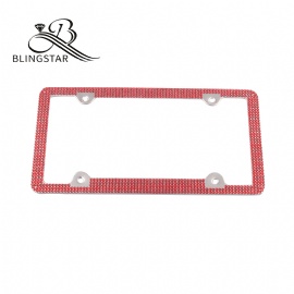 4-5 rows usa car license plate frames red license plate frame