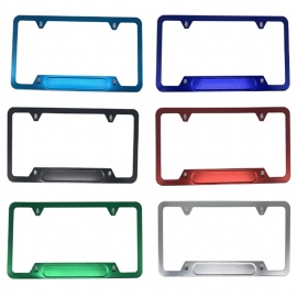 Color license plate frame drop glue license plate frame American license plate cover