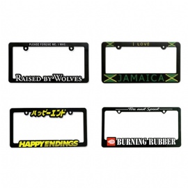 Custom Factory Wholesale Plastic ABS High Quality US Standard Custom License Plate Frame For Promotion
