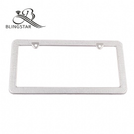 2-4 rows acrylic rhinestone license plate frames bling license plate covers 2 packs license plate frames