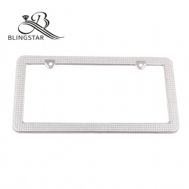 2-4 rows acrylic rhinestone license plate frames bling license plate covers 2 packs license plate frames