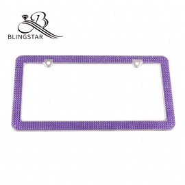 2-4 rows acrylic rhinestone license plate frames bling license plate covers 2 packs license plate frames