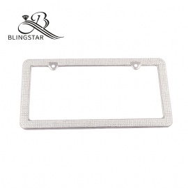 2-4 rows rhinestone license plate frames bling license plate covers 2 packs license plate frames