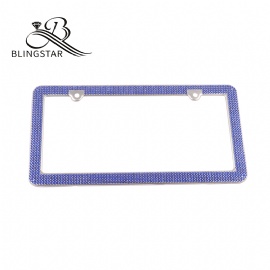 2-4 rows rhinestone license plate frames bling license plate covers license plates